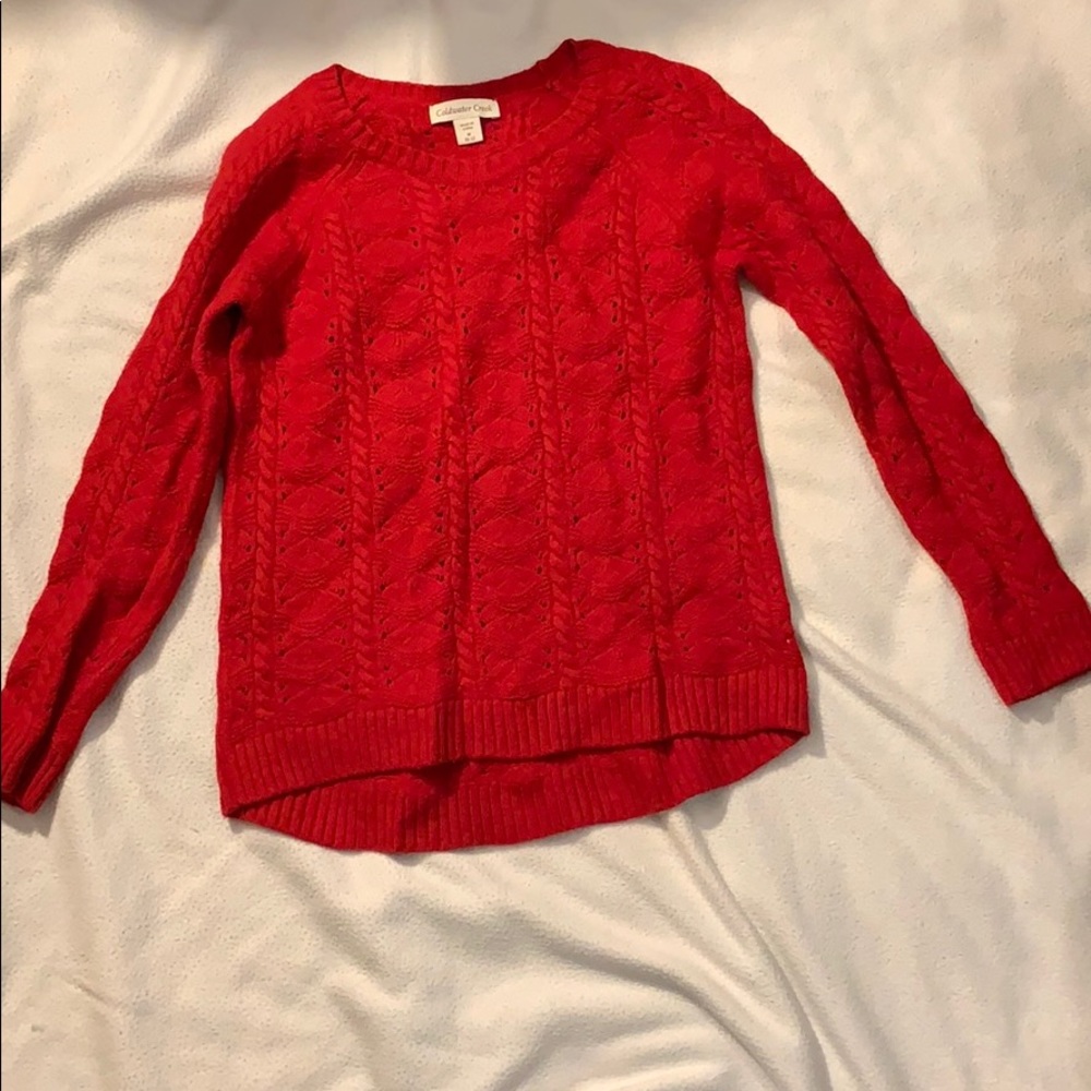 Red sweater